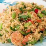 Toasted Quinoa Salad with Shrimp and Edamame