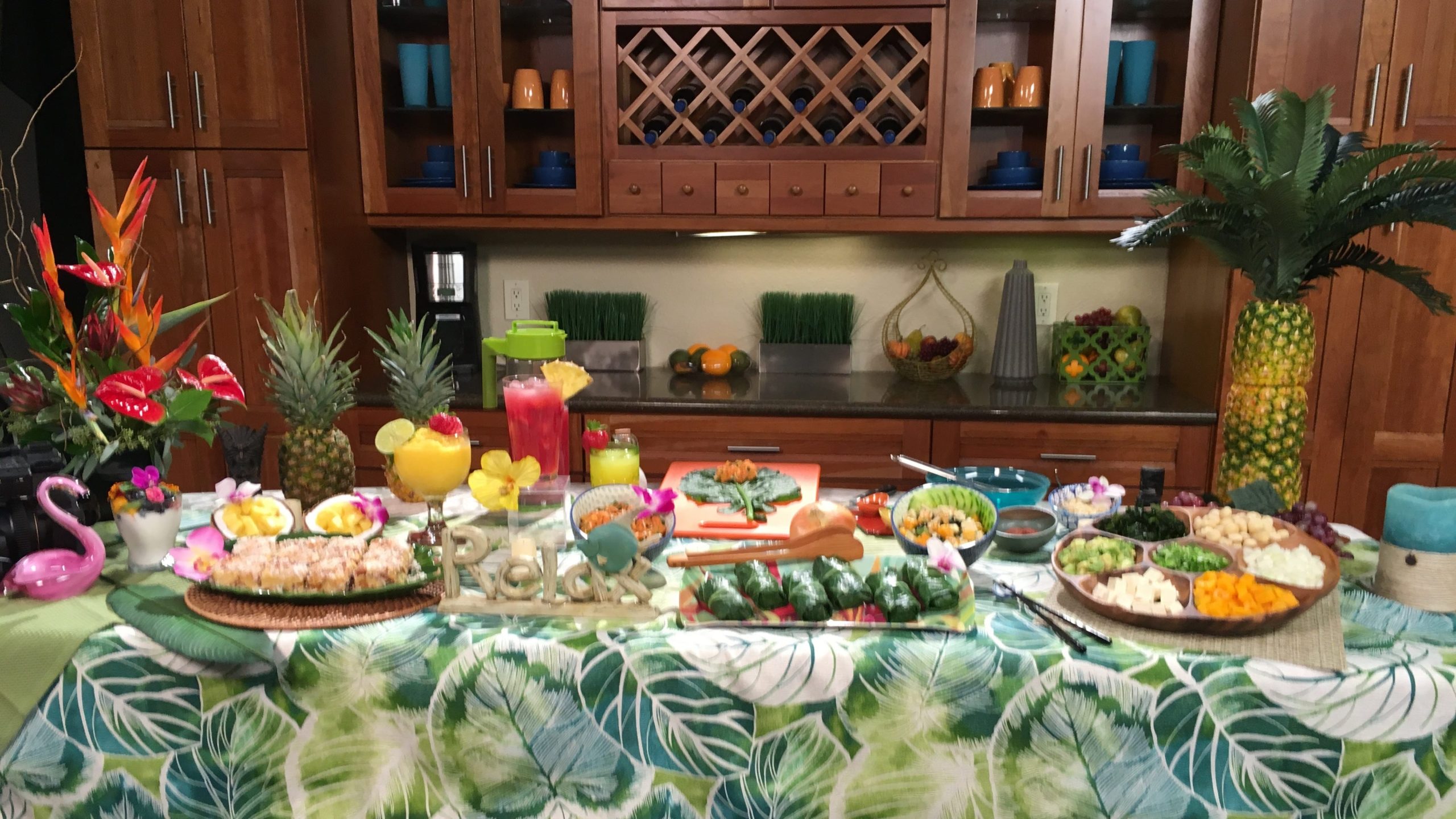 How to transform traditional Hawaiian foods into a vegetarian Hawaiian luau is demonstrated on ABC 10 lifestyle TV show.