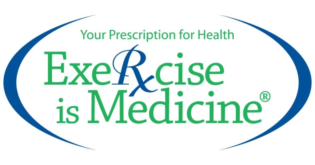 Exercise is Medicine logo by the American College of Sports Medicine