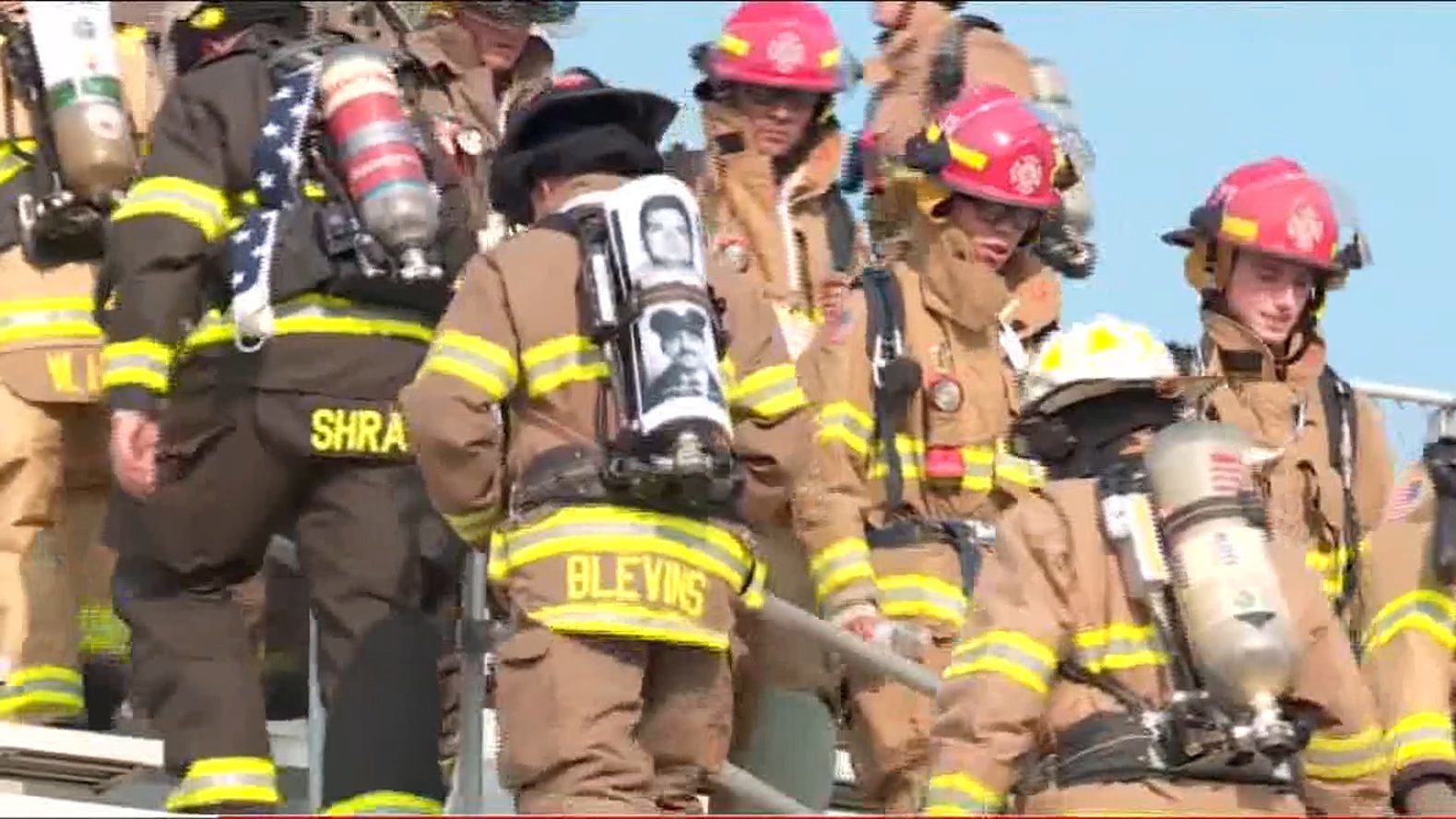 KRON 4 Stair Climb for FDNY and Your Health Karen For Your Health